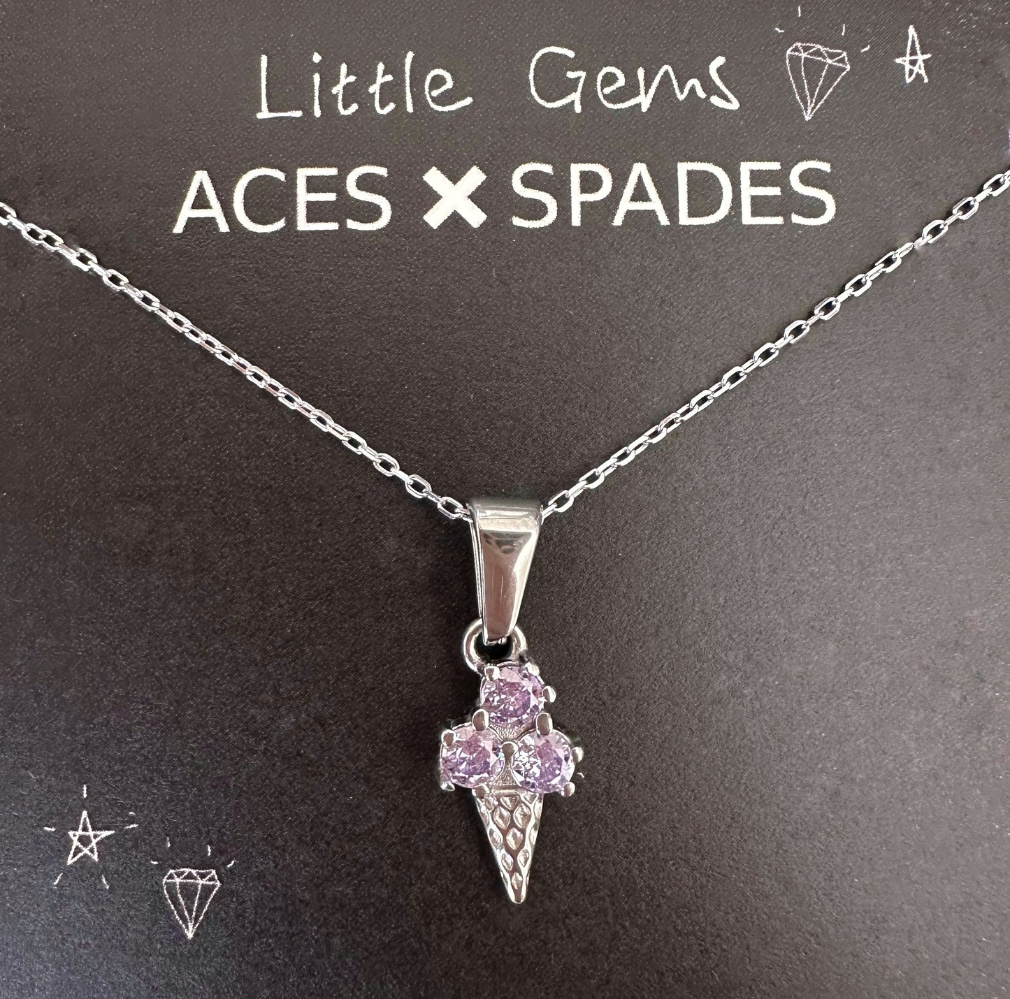 Girls WISH Ice-Cream Necklace
