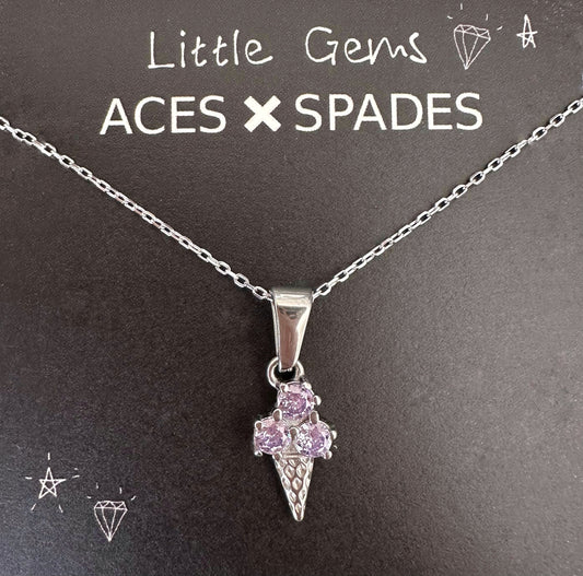 Girls WISH Ice-Cream Necklace