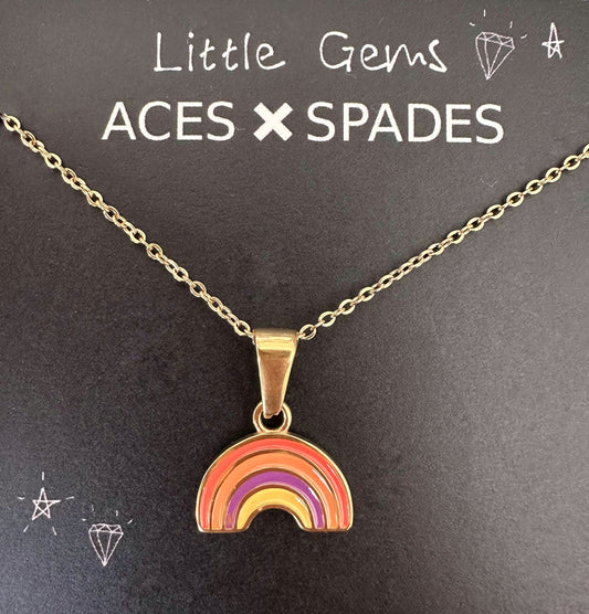 Girls WISH Rainbow Necklace
