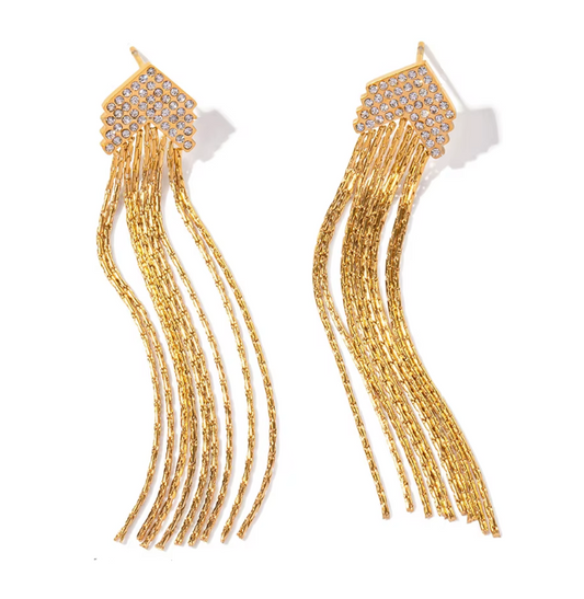 ISSY Arrow Tassel Earrings