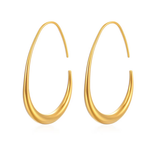 LYNN Drop Hoop Earrings
