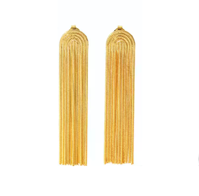 TESS Tassel Chain Earrings