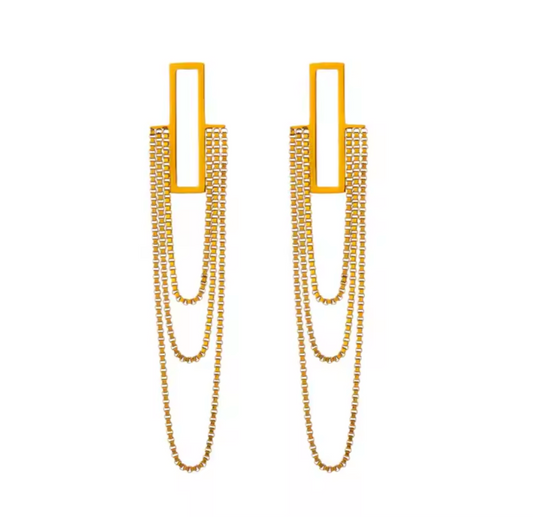 DASH Chain Drape Earrings