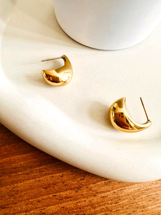 TERA Moon Drop Stud Earrings