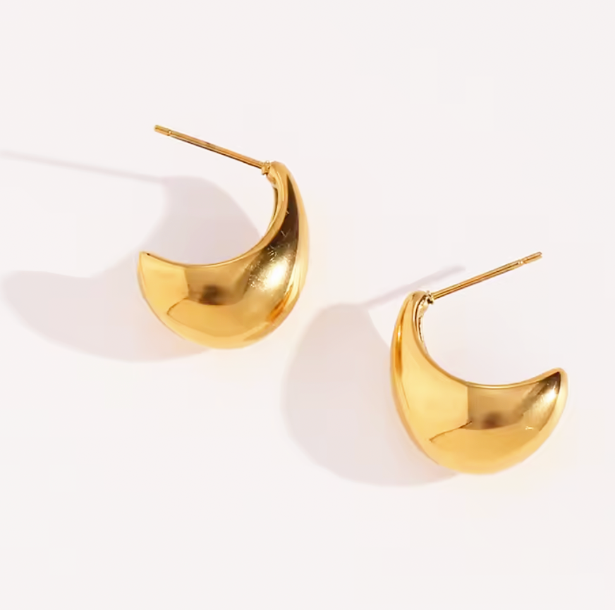 TERA Moon Drop Stud Earrings
