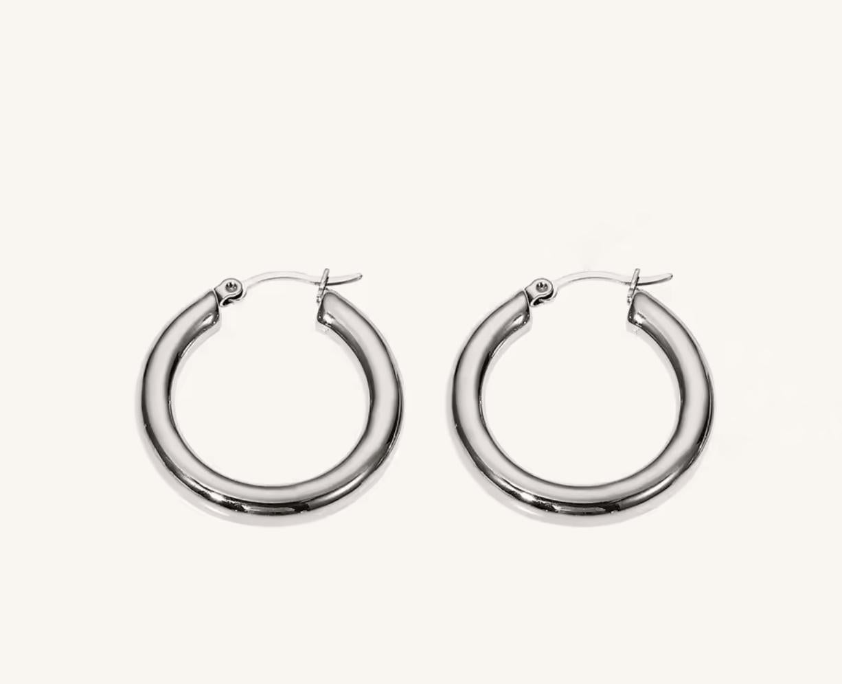 JULES Round Hoop Earrings